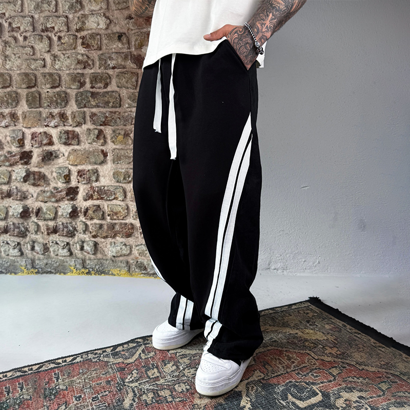 side stripe pants athletic style